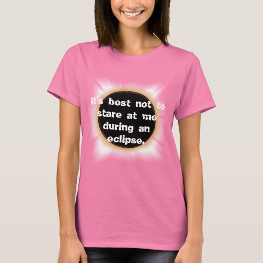Totale Zonsverduistering T-Shirt (Voorkant)