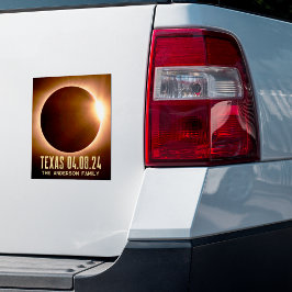 Totale Zonsverduistering Texas 2024 Persoonlijk Sticker