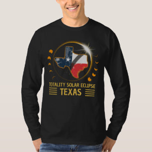 Totale Zonsverduistering Texas American 2024 T-shirt