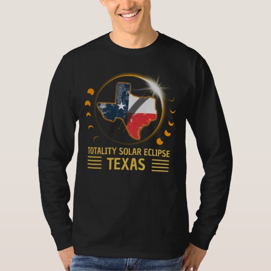 Totale Zonsverduistering Texas American 2024 T-shirt (Voorkant)