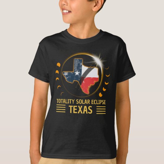 Totale Zonsverduistering Texas American 2024 T-shirt (Voorkant)