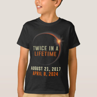 Totale zonsverduistering twee keer in een leven 20 t-shirt