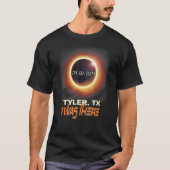 Totale zonsverduistering Tyler Texas TX T-shirt (Voorkant)