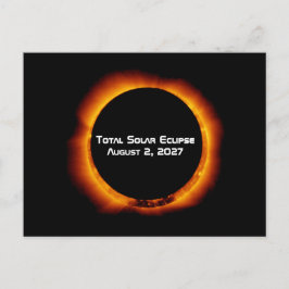 Totale Zonsverduistering van de Eeuw 2027 Briefkaart