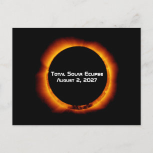 Totale Zonsverduistering van de Eeuw 2027 Briefkaart