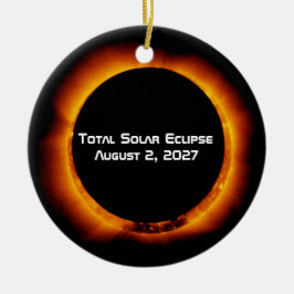 Totale Zonsverduistering van de Eeuw 2027 Keramisch Ornament