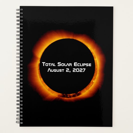 Totale Zonsverduistering van de Eeuw 2027 Planner (Voorkant)
