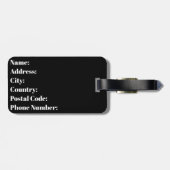 Totale zonsverduistering VS 8 april 2024  Vlag van Bagagelabel (Achterkant horizontaal)