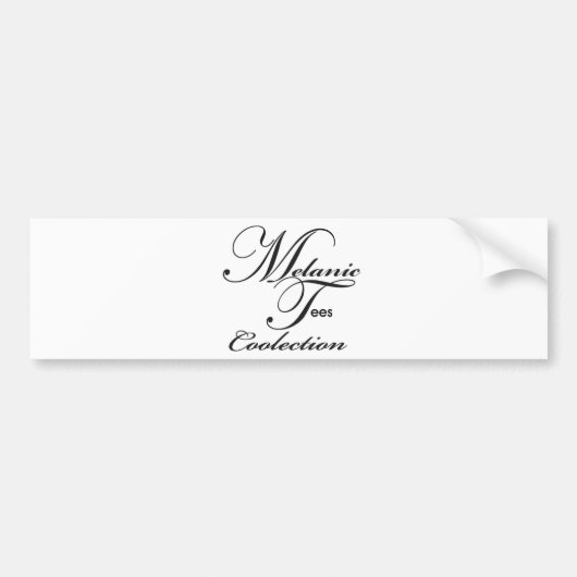 Totalen Melanische T - shirts Bumpersticker (Voorkant)