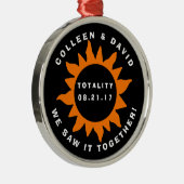 Totalen van paren Zonnegevaar Aangepast Metalen Ornament (Rechts)