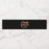 Totaliteit Geweldige gouden Solar Eclipse Label Waterfles Etiket (Enkel label)