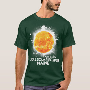 Totaliteit MAINE 2024 Totaal zonneschijn T-shirt