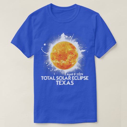 Totaliteit TEXAS 2024 Totaal Zonnerampen Amerika T T-shirt (Design voorkant)