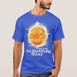 Totaliteit TEXAS 2024 Totaal Zonnerampen Amerika T T-shirt