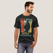 Totaliteit Zonneclipse Fases April 8 2024 New Ham T-shirt (Voorkant volledig)