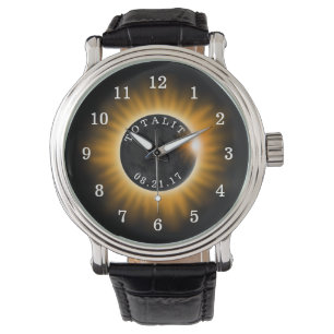 Totaliteit zonnecrisis 2017 horloge