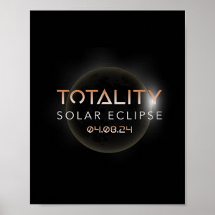 Totaliteit Zonsverduistering 4 8 2024 Evenement Vi Poster