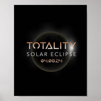 Totaliteit Zonsverduistering 4 8 2024 Evenement Vi Poster