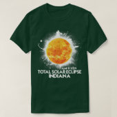 Totality Indiana 2024 American Total Solar Eclipse T-shirt (Design voorkant)