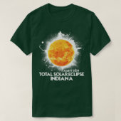 Totality Indiana 2024 American Total Solar Eclipse T-shirt (Design voorkant)