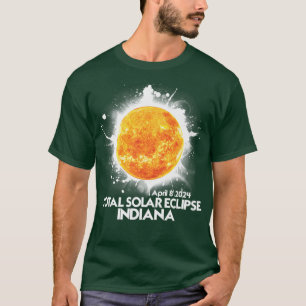 Totality Indiana 2024 American Total Solar Eclipse T-shirt