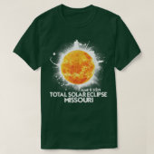 Totality Missouri 2024 Total Solar Eclipse America T-shirt (Design voorkant)