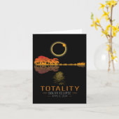 Totality Spring 4 08 24 Totaal Solar Eclipse Gitaa Kaart (Gele Bloem)