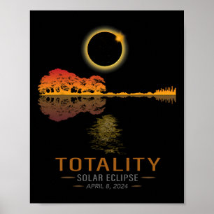 Totality Spring 4 08 24 Totaal Solar Eclipse Gitaa Poster