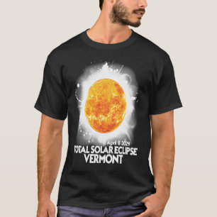 Totality VERMONT 2024 American Total Solar Eclipse T-shirt