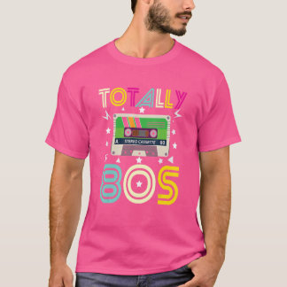 Totally 80's Retro Old School Stereo Cassette Tap T-shirt