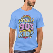 Totally 90's Kind Retro Rainbow T-shirt (Voorkant)