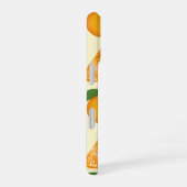 Totally a-pee-ling orange pattern iPhone 16 hoesje (Rechterkant)