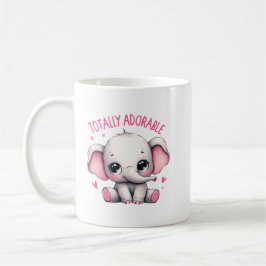 Totally Adorable Elephant Cute Art Koffiemok