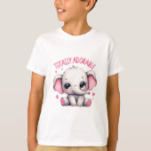 Totally Adorable Elephant Cute Art T-shirt (Voorkant)