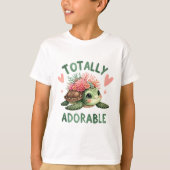 Totally Adorable Turtle Cute Art T-shirt (Voorkant)