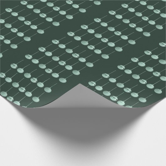 Totally Baubled Christmas Ornament Vector Design  Cadeaupapier (Hoek)