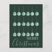 Totally Baubled Christmas Ornament Vector Design  Feestdagenkaart (Voorkant)