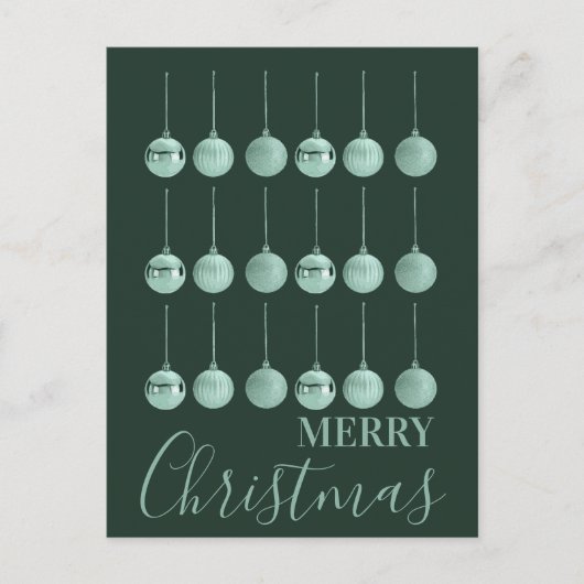 Totally Baubled Christmas Ornament Vector Design  Feestdagenkaart (Voorkant)