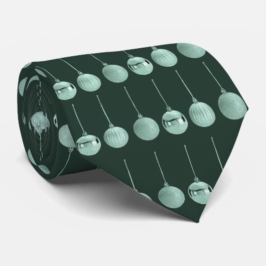 Totally Baubled Christmas Ornament Vector Design  Stropdas (Opgerold)