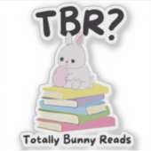 Totally Bunny Leest TBR Sticker – Schattigee paste (Voorkant)
