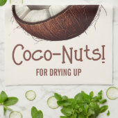 "Totally Coco-Nuts for Drying Up" Coconut Tropical Theedoek (Gevouwen)