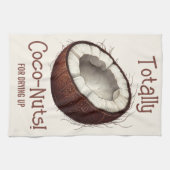 "Totally Coco-Nuts for Drying Up" Coconut Tropical Theedoek (Horizontaal)