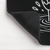 Totally Fine Funny Sarcastic Drowning Thumb Up  Muismat (Hoek)