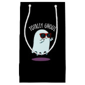 Totally Ghoul Funny Ghost Pun Dark BG Klein Cadeauzakje (Voorkant)
