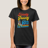 Totally Groovy Since 2013 Retro Roller Skate Birth T-shirt (Voorkant)