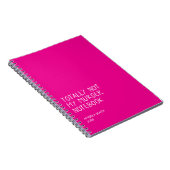 Totally Not My Murder Notebook – Funny Dark Humor Notitieboek (Rechterzijde)