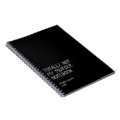 Totally Not My Murder Notebook – Funny Dark Humor Notitieboek (Rechterzijde)