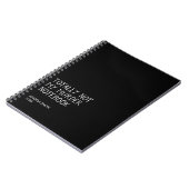 Totally Not My Murder Notebook – Funny Dark Humor Notitieboek (Linkerzijde)