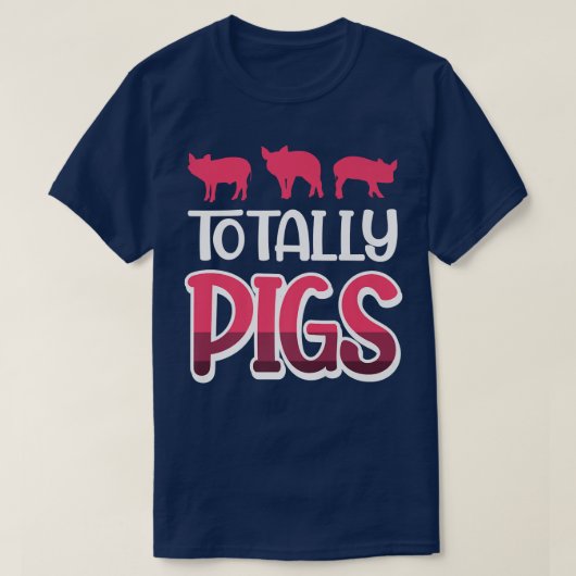 Totally Pigs Premium  T-shirt (Design voorkant)
