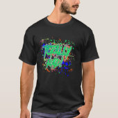 Totally Rad 80's Paint Splash Cute Creatives T-shirt (Voorkant)